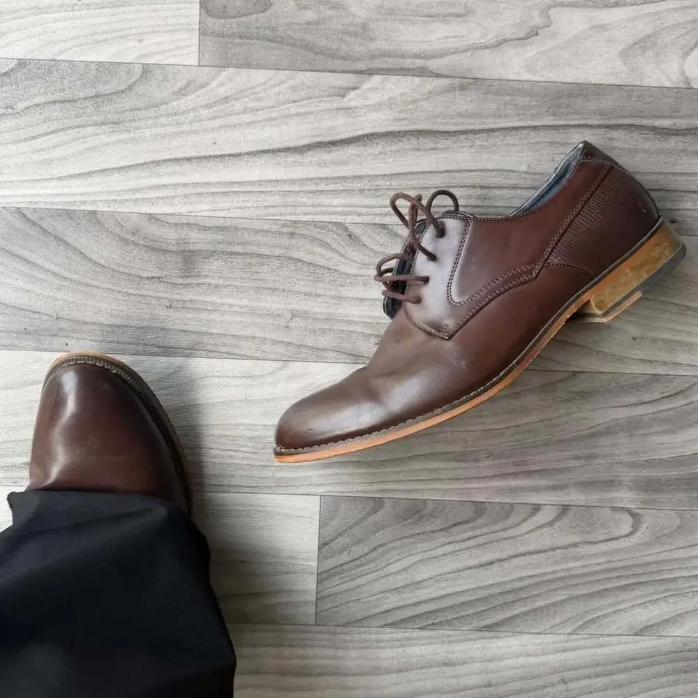 Bruno Marc Paul-2 Brown Oxford Dress Shoes